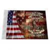 Veteran Motorcycle Flag All Gave Some Some Gave All - 10"x15"