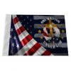 Jesus Cross Motorcycle Flag One Nation Under God - 10"x15"